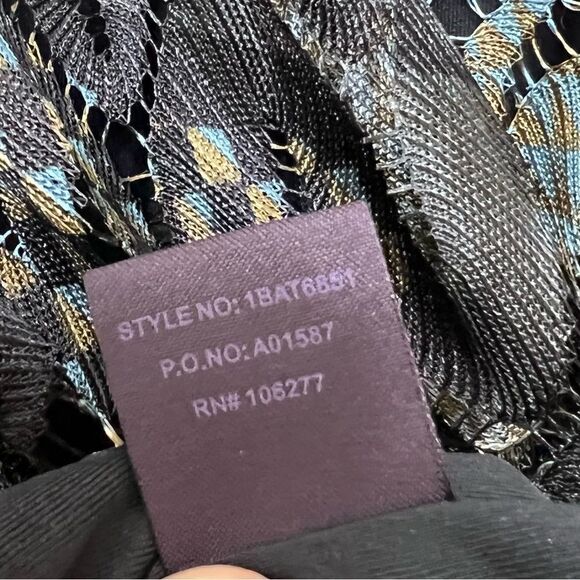 Hale Bob Dress Retro 70’s Bell Sleeve Lace Earth Tone  Tunic Mini Size XS - Picture 13 of 15